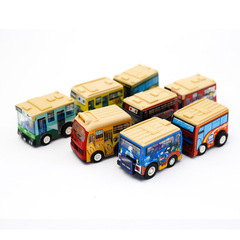 儿童回力小汽车玩具套装男童男孩玩具小车子2-3-5-6岁回力巴士车