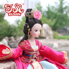 新款正品可儿娃娃文成公主和亲 中国古装衣服关节体巴比娃娃9099