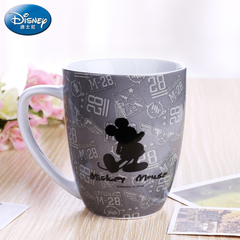 迪士尼创意情侣马克杯陶瓷杯个性简约咖啡茶杯卡通牛奶早餐水杯子