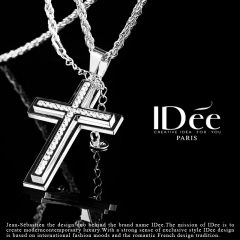 法国IDee基督教十字架项链 耶稣百搭欧美挂件吊坠 新年时尚饰品