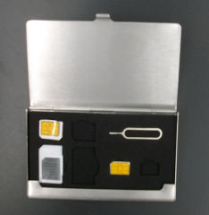 不锈钢SD卡盒TF卡套CF收纳盒内存卡盒卡包SIM卡存储卡盒手机卡盒