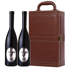 西班牙原瓶进口塔卡干红葡萄酒红酒 皮箱礼盒套装 DO等级