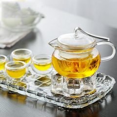 美斯尼 水果沏茶壶玻璃茶壶整套 冲茶器过滤 花茶杯 玻璃茶具套装