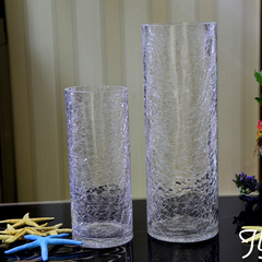 包邮透明玻璃花瓶大号富贵竹百合欧式大水培花器水晶玻璃花瓶摆件