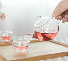 耐高温玻璃茶壶红茶泡茶壶花草茶壶带过滤普洱功夫茶具套组泡茶器