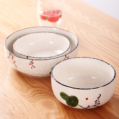 景德镇日式餐具饭碗家用甜品碗汤碗面碗陶瓷创意深碗圆碗酒店用瓷