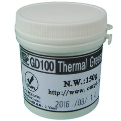 高导 导热硅脂 GD100 散热硅胶膏 白色 净重150克小桶装 散热器用