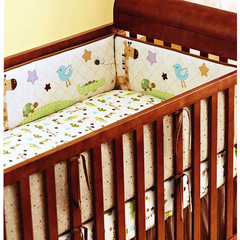 2015新款美式梭织棉婴儿床宝宝床围耐洗不变形多款生动图案床帏童