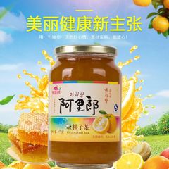 阿里郎蜂蜜柚子茶1000g瓶装 果味冲饮茶 饮品