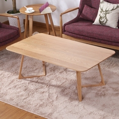 北欧全实木长方形茶几日式现代简约橡木咖啡桌小户型矮桌客厅家具
