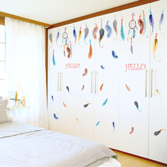 韩国创意风格乙等捕梦网墙贴卧室床头沙发背景装饰墙壁贴纸可移除