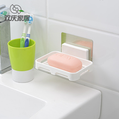 壁挂式浴室肥皂盒香皂架创意强力吸盘香皂盒肥皂架沥水皂盒皂托