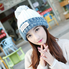 帽子女冬季学生潮韩版针织包头秋冬天加绒百搭毛线帽保暖护耳休闲