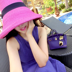 ROSSI 5折 现货 独家定制夏日度假 紫色毛巾连衣裙 必备