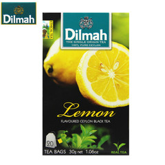 包邮 Dilmah迪尔玛柠檬味红茶包袋泡茶30G 斯里兰卡红茶 锡兰红茶