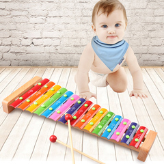 15音木琴打击乐器婴儿玩具8音12音手敲琴早教音乐儿童玩具0-1-2-3