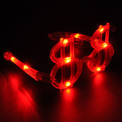 Niceglow 音符发光眼镜/闪光眼镜万圣圣诞节派对聚会酒吧发光玩具