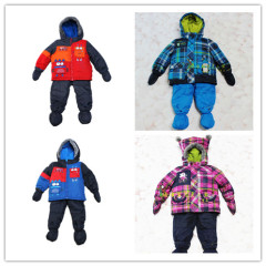 sale!特价！出口儿童滑雪服套装 防寒服棉衣棉裤-30°C 冬季夹棉