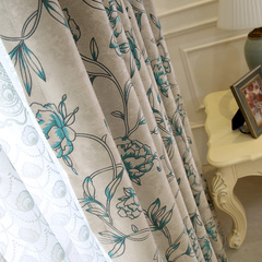 凯布琪诺-现代简约北欧欧式卧室客厅窗帘遮光加厚成品落地窗