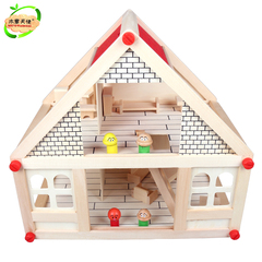 儿童组装DIY仿真小别墅木制益智过家家房子3-4-5-6-7岁儿童玩具