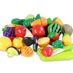 过家家玩具厨房玩具套装仿真可切水果蔬菜 玩具水果切切看
