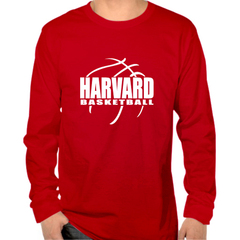 HARVARD BASKETBALL林书豪哈佛大学篮球队服长袖T恤 美国大学校服