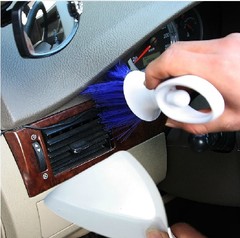 汽车多功能出风口清洁刷子 缝隙刷仪表台毛刷 空调刷座椅刷子