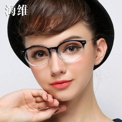 配超轻全框TR90眼镜架女商务近视眼镜框架可配变色平光片新款尼龙
