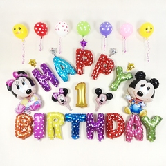 铝膜气球批l免邮儿童生日快乐装饰派对布置多款字母卡通宝宝套餐