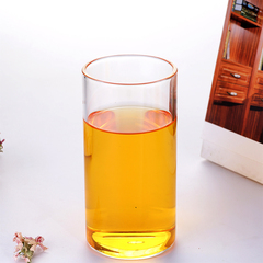 悦物圆形透明耐热玻璃杯绿茶杯凉水杯家用花茶杯子奶杯