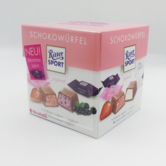 Ritter sport德国进口瑞特斯波德草莓酸奶夹心牛奶巧克力176g盒装