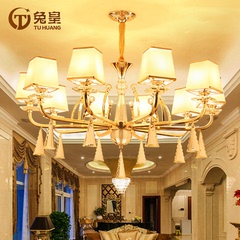 客厅吊灯欧式水晶吊灯简约现代时尚别墅简欧餐厅卧室大气灯具大气