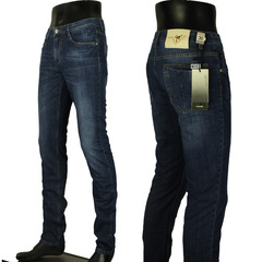 K20002016新款牛仔裤春夏男士牛仔裤修身商务男潮裤子黑色薄N563