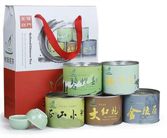 五福临门茶叶安溪乌龙茶铁观音优质兰花清香型绿茶红茶礼盒装包邮