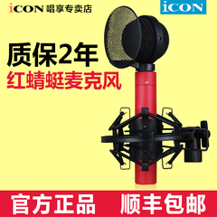 艾肯ICON LD-3电容麦克风 电脑网络K歌录音棚yy主播话筒声卡套装