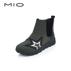 MIO米奥高端女鞋 2016冬季新品舒适厚底运动女靴女短靴M165606204