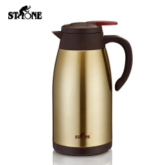 德国司顿 金色家用保温水壶咖啡壶 超大容量大容量保温不锈钢水壶