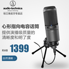 【6期免息】Audio Technica/铁三角 AT2020USB  电容专业录音话筒