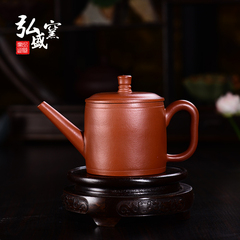 弘盛窑全手工拍卖收藏茶壶茶具正品宜兴名家原矿朱泥紫砂壶直流
