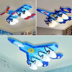 现代卡通儿童房灯创意飞机灯男孩卧室灯宝宝房间吸顶灯具幼儿园灯