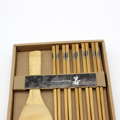 木质防滑筷子礼盒装无漆无蜡日式酒店家用餐具5双家庭套装