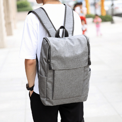 2016韩版男士新款背包 时尚帆布学生书包 休闲街头旅行包行李包