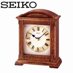 正品SEIKO日本精工牌座钟超静音橡木实木客厅卧室酒店高档QXG123