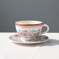 江南生活陶瓷咖啡杯杯碟碟套装杯茶杯水杯杯子碟子欧式复古风