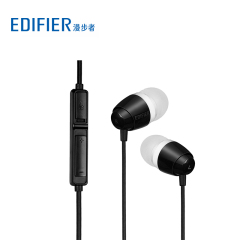 Edifier/漫步者 K210入耳式耳塞立体声电脑耳机耳麦带麦克风线控