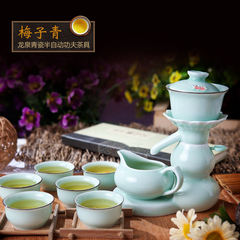 全自动茶具陶瓷茶具套装玲珑瓷半自动茶具特价整套功夫茶具泡茶器
