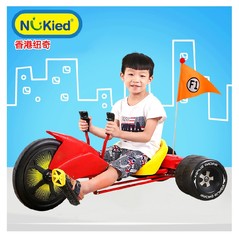 纽奇 儿童卡丁车3轮童车三轮脚踏车宝宝扶手踏板车滑轮车儿童玩具