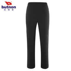巴特侬2016新款高弹厚运动长裤女装梭织直筒跑步裤秋季运动裤6830