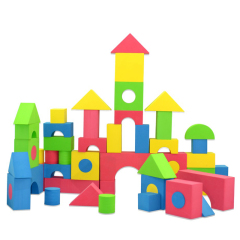 EVA儿童益智宝宝启蒙积木玩具1-2-3-6周岁 大块软体拼装男女孩