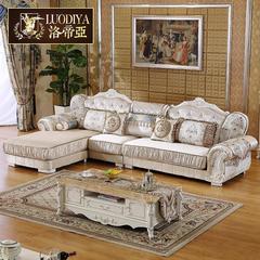 欧式沙发客厅布艺可拆洗转角小户型实木沙发单双人位贵妃组合沙发